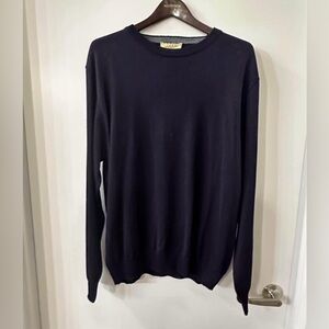 Montechiaro Men’s Black Sweater Large (52) $165 Retail NWT Men's Black Sweater